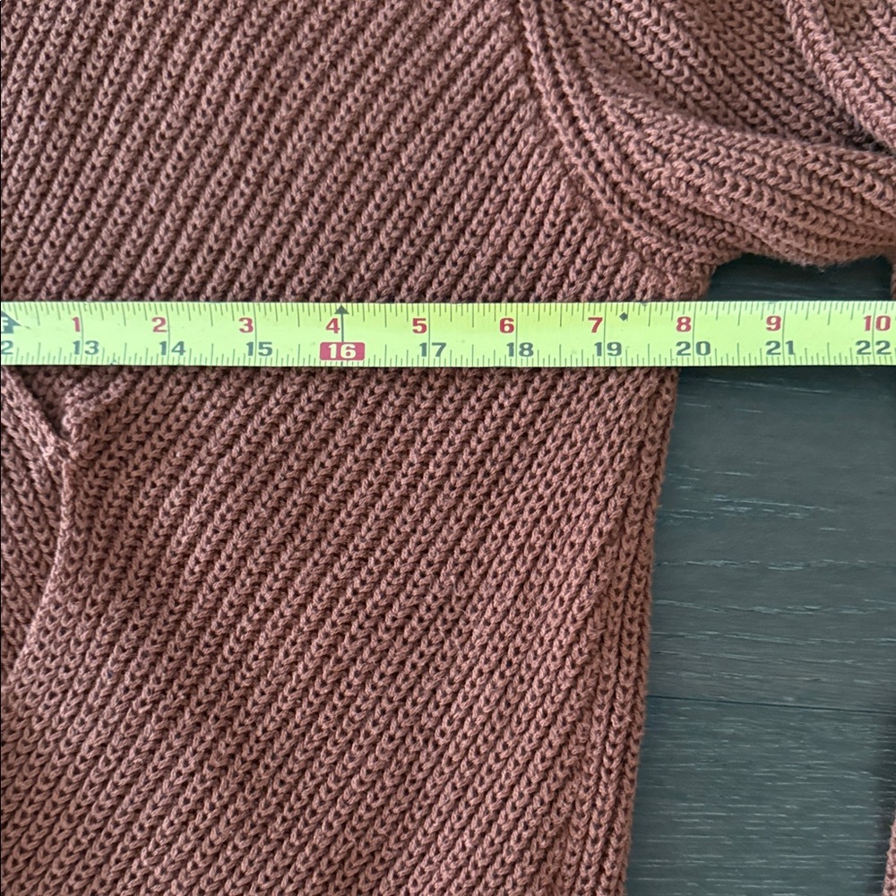 Primi Women's Copper Crew Neck Oversized Sweater with Design Front - Picture 5 of 5